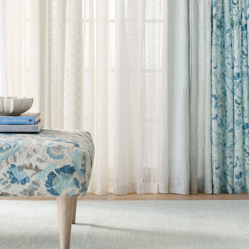 media image for lush linen sky curtain panel by annie selke pc2364 w115108 3 245