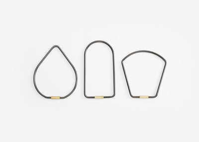 product image for Contour Key Ring in Various Shapes & Colors design by Areaware 49