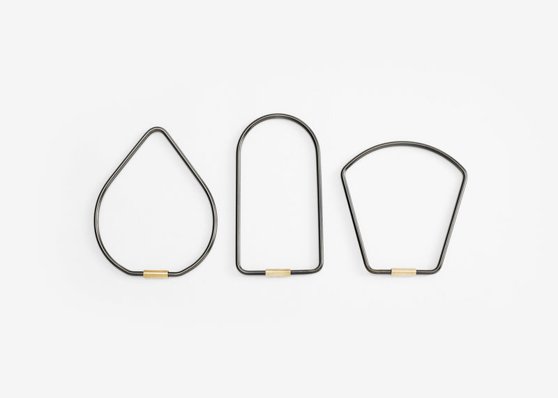 media image for Contour Key Ring in Various Shapes & Colors design by Areaware 20