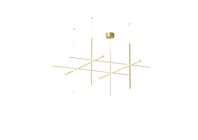 product image for Coordinates Extruded aluminium Champagne Pendant Lighting 82