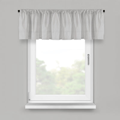 product image for Cruz Ticking Stripes White/Black Drapery 6 19