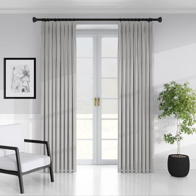 product image for Cruz Ticking Stripes White/Black Drapery 2 84
