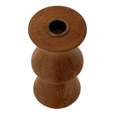 product image for Sequence Small Brown Wooden Candle Holder By Moe's Home Collection Mhc Dd 1045 03 2 58