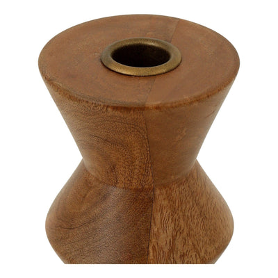 product image for Sequence Small Brown Wooden Candle Holder By Moe's Home Collection Mhc Dd 1045 03 3 55