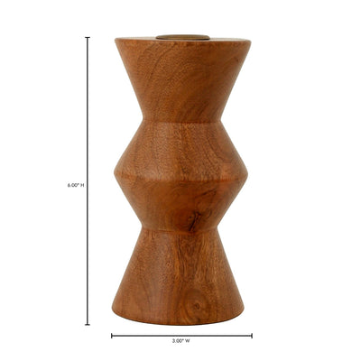 product image for Sequence Small Brown Wooden Candle Holder By Moe's Home Collection Mhc Dd 1045 03 4 35