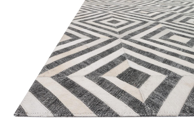 Dorado Rug in Charcoal & Ivory by Loloi