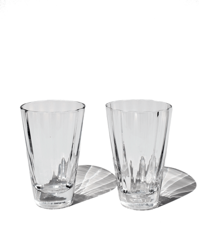 product image for Yuka Groove Glass Set in Clear 10