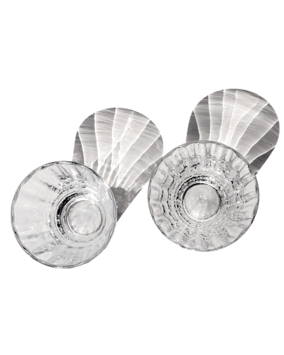 product image for Yuka Groove Glass Set in Clear 2