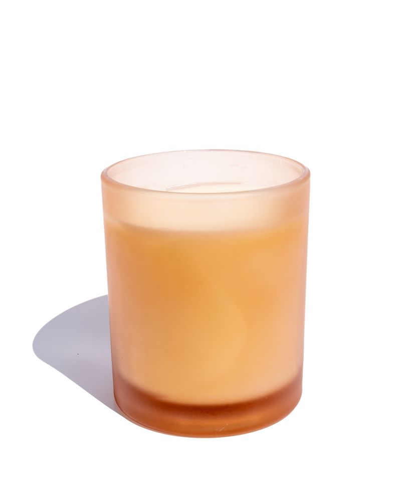 media image for Tuscan Leather Heavy Rock Glass Candle D L813Kh5 1 220