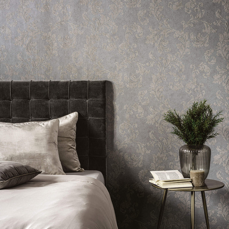 media image for Acanthus Trail Grey from the Emporium Collection by Galerie Wallcoverings 293