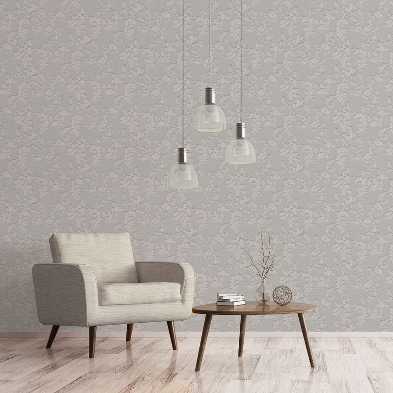 media image for Acanthus Trail Soft Grey from the Emporium Collection by Galerie Wallcoverings 253