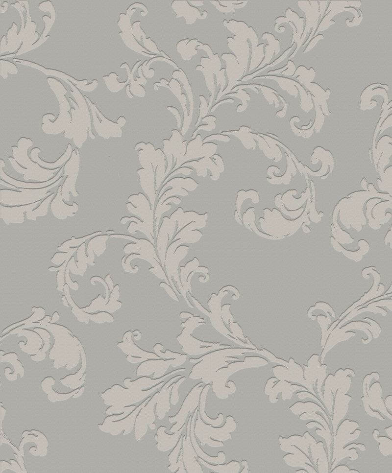 media image for Acanthus Trail Soft Grey from the Emporium Collection by Galerie Wallcoverings 218