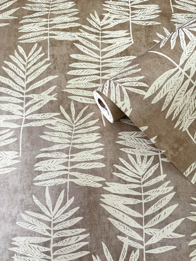 product image for Tumbling Leaf Wallpaper in Bronze Brown 41