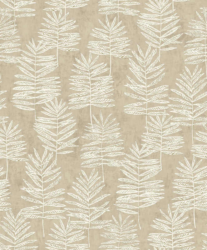 media image for Tumbling Leaf Wallpaper in Cream 291