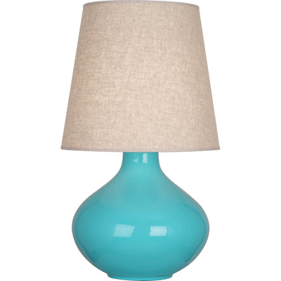 product image for June Table Lamp Multiple Colors With Buff Linen Shade Design By Robert Abbey 13 16