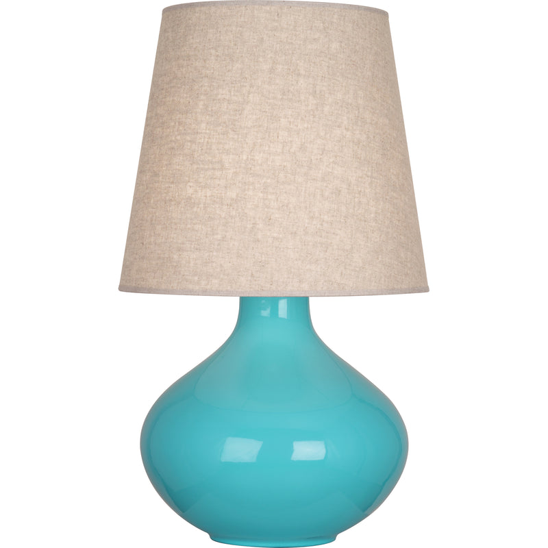 media image for June Table Lamp Multiple Colors With Buff Linen Shade Design By Robert Abbey 13 261
