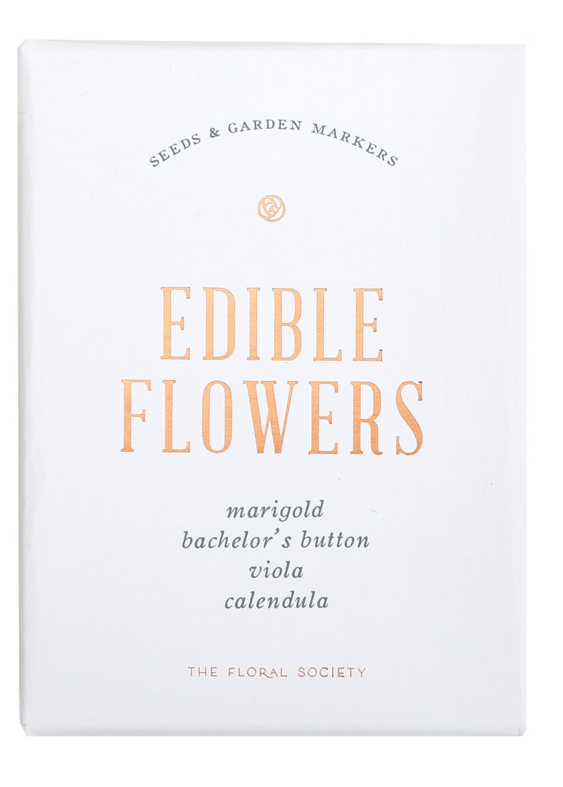 media image for Edible Flowers & Garden Markers Kit 216