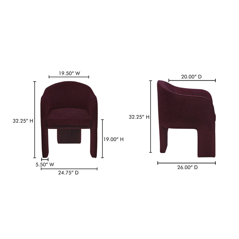 media image for Clara Dining Chair Moes Home Collection Mhc Eh 1116 38 6 222