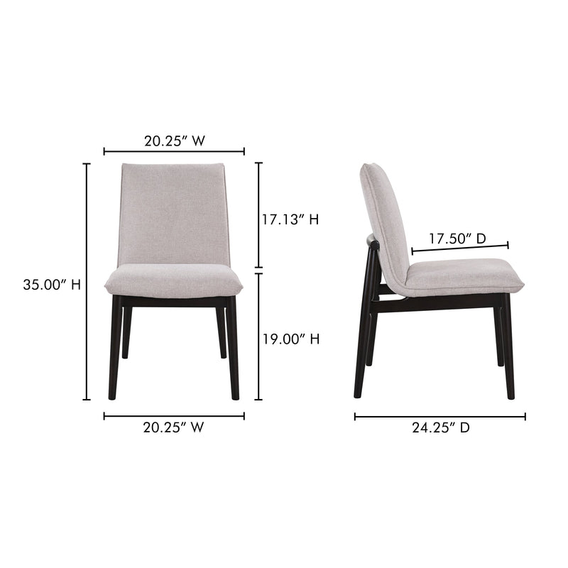 media image for Charlie Dining Chair Set Of 2 Moes Home Collection Mhc Eq 1023 34 13 23