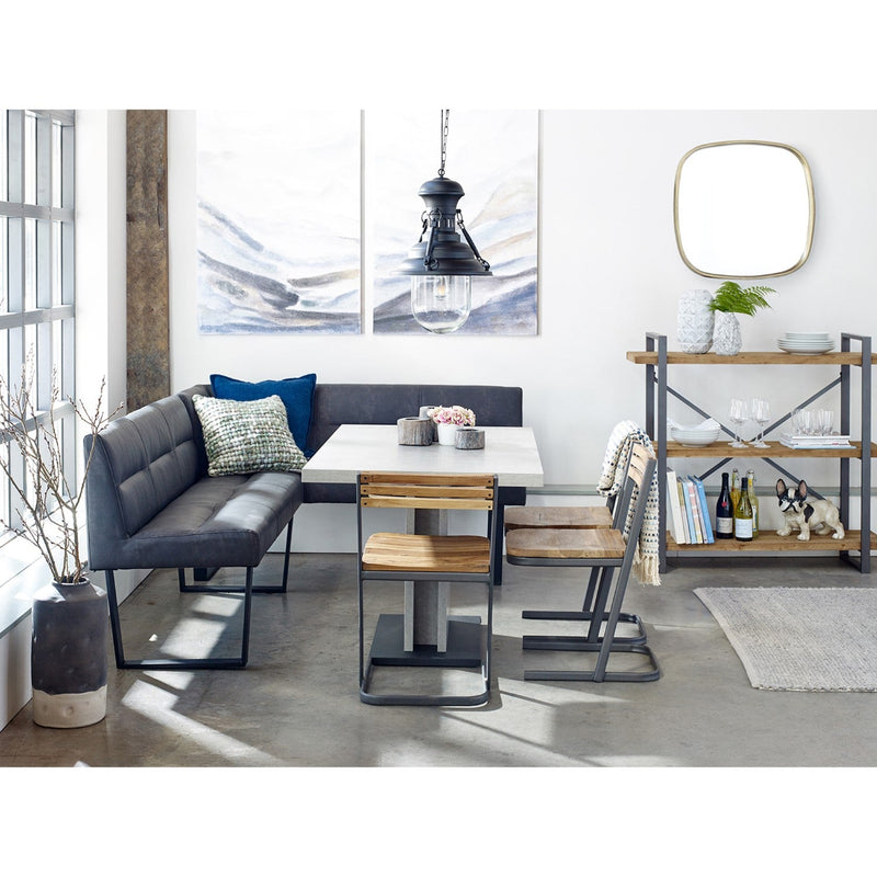 media image for Hanlon Corner Bench Dark Grey 7 278