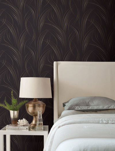 product image for Graceful Wisp Wallpaper in Black 64