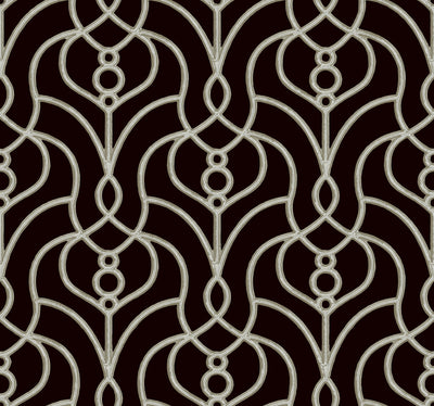 product image of Divine Trellis Wallpaper in Black 565