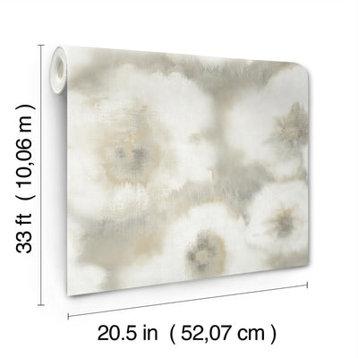 product image for Blended Floral Wallpaper in Neutral 4