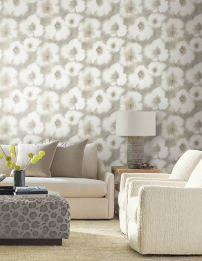 product image for Blended Floral Wallpaper in Neutral 11