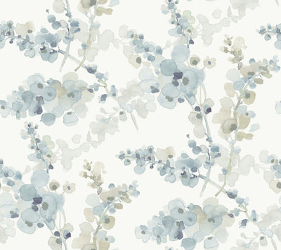 product image of Blossom Fling Wallpaper in Blue 572