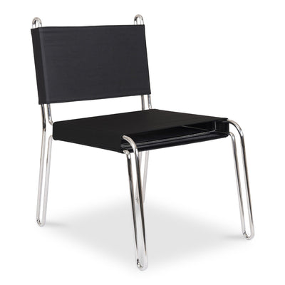 product image for Petra Leather Accent Chair Black 2 94