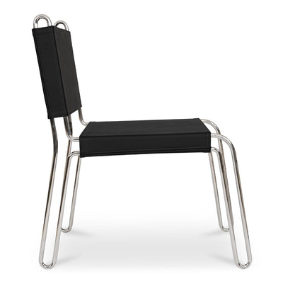 product image for Petra Leather Accent Chair Black 3 12