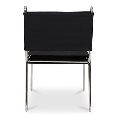 product image for Petra Leather Accent Chair Black 4 62