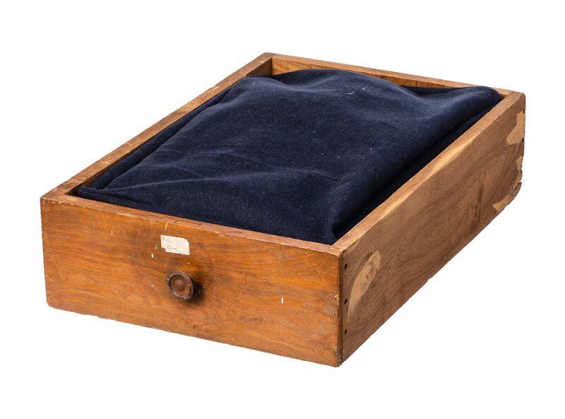 media image for vintage drawer pet bed navy blue design by puebco 1 24