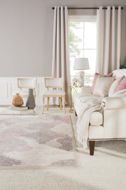 wistful damask rug in whitecap gray silver pink design by jaipur 10