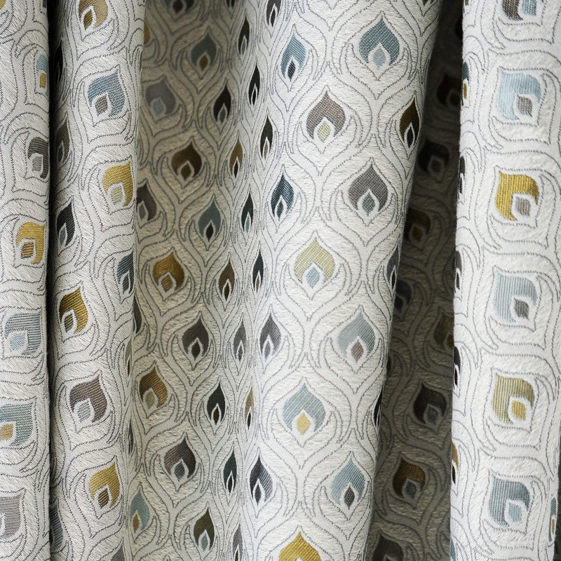 media image for Flame Fabric in Chartreuse/Grey 251