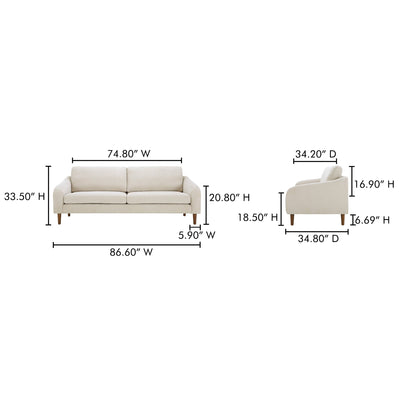 product image for Quinn Sofa Moes Home Collection Mhc Fo 1004 27 11 75
