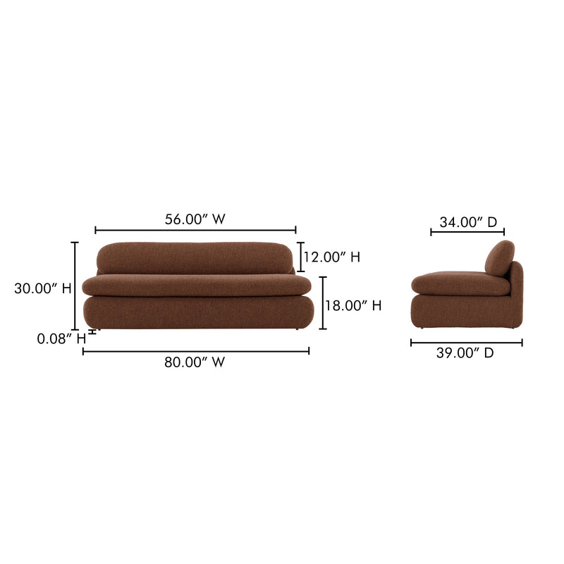 media image for Scout Sofa Toffee Moes Home Collection Mhc Fo 1008 03 8 281