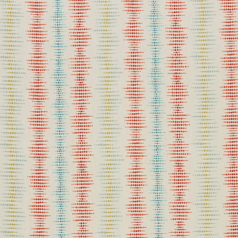 media image for Fountain Fabric in Blue/Orange 280