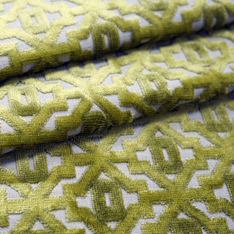 media image for Sample Foxtrot Fabric in Chartreuse 228
