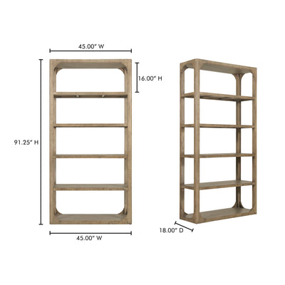product image for Abbott Bookshelf Moes Home Collection Mhc Fr 1041 03 7 97