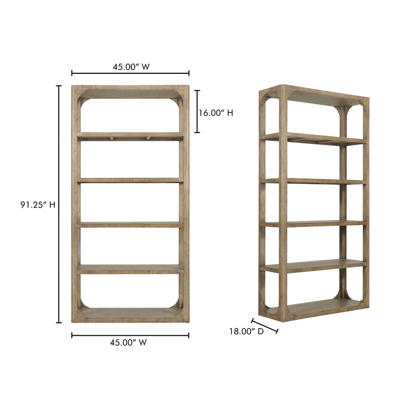 media image for Abbott Bookshelf Moes Home Collection Mhc Fr 1041 03 7 289