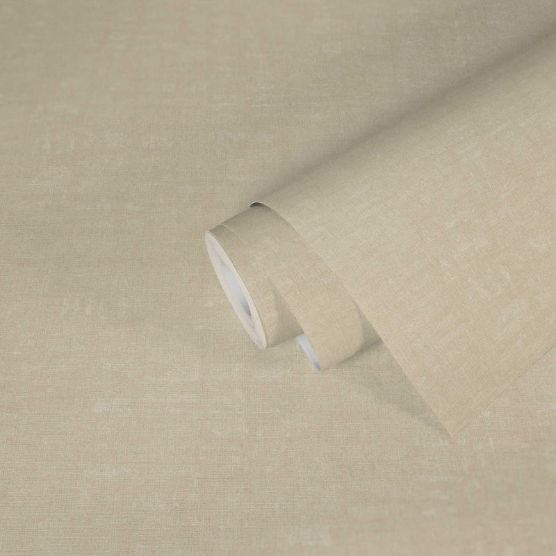 media image for Linen Effect Textured Wallpaper in Cream 298