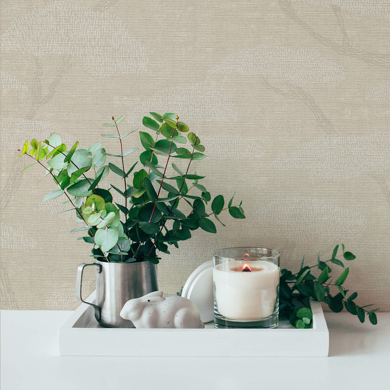 media image for Chinoiserie Tree Motif Wallpaper in Beige 280