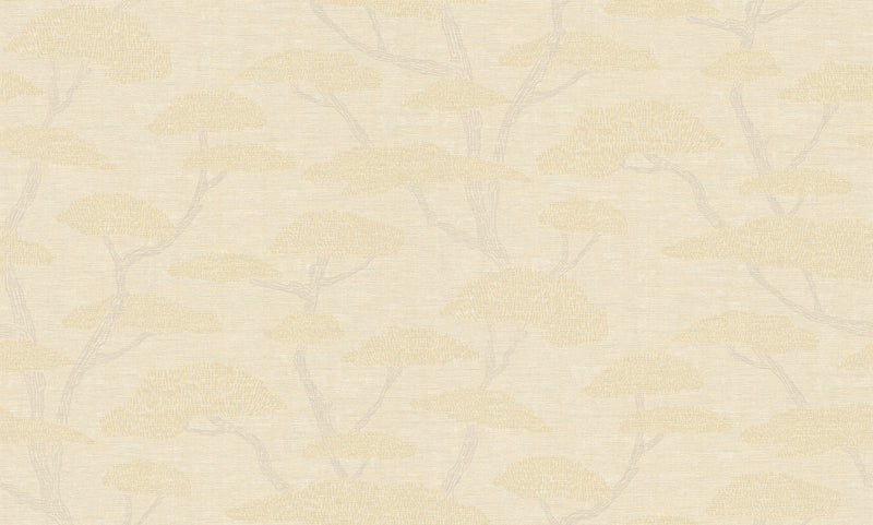 media image for Sample Chinoiserie Tree Motif Wallpaper in Beige/Brown 274