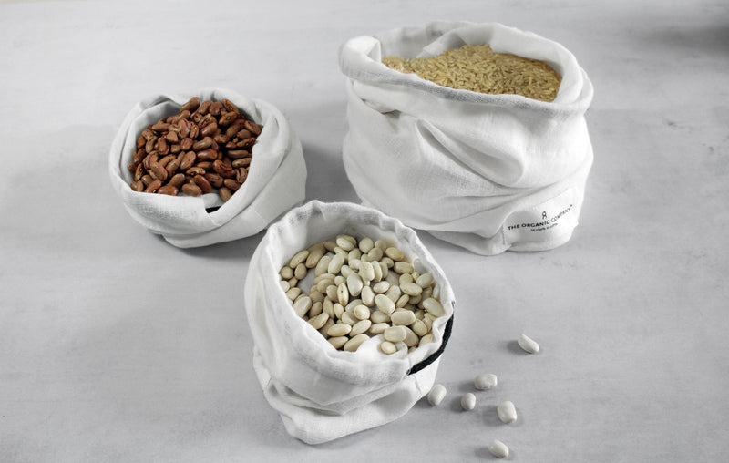 media image for food bags in multiple colors and sizes design by the organic company 23 274