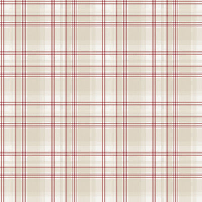 product image of sample checked biege red wallpaper from the kitchen recipes collection by galerie wallcoverings 1 544