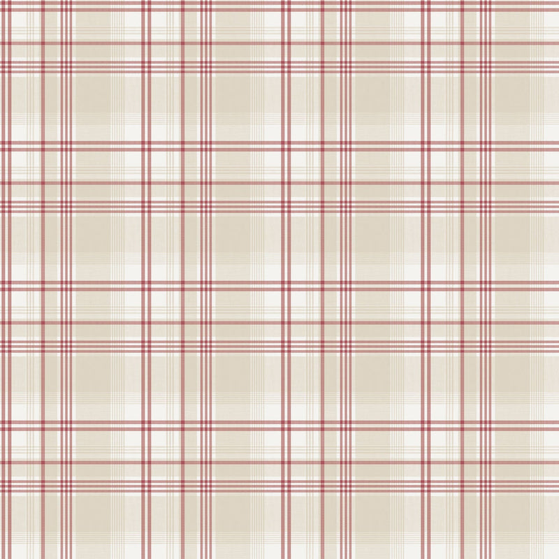 media image for sample checked biege red wallpaper from the kitchen recipes collection by galerie wallcoverings 1 257