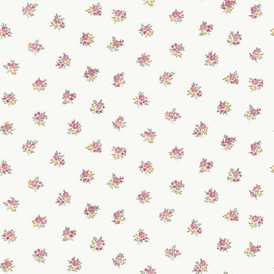 product image of Sample Floral Motif Wallpaper in Red 52