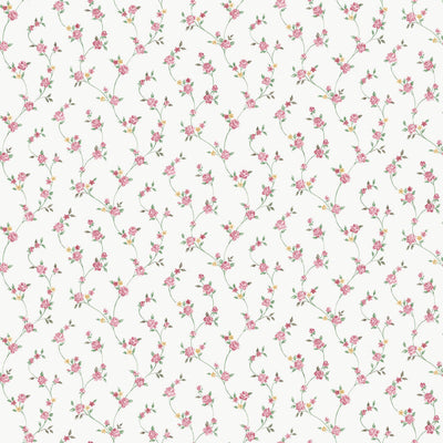 product image of Sample Petite Floral Trail Wallpaper in Red 538
