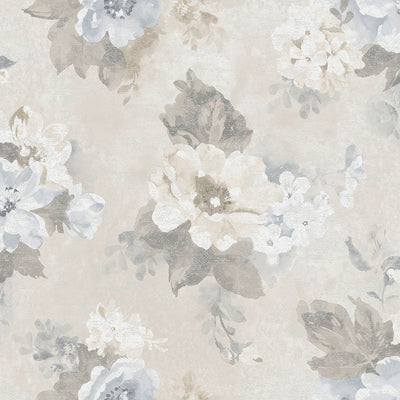 product image of Sample Vintage Bloom Wallpaper in Blue 537